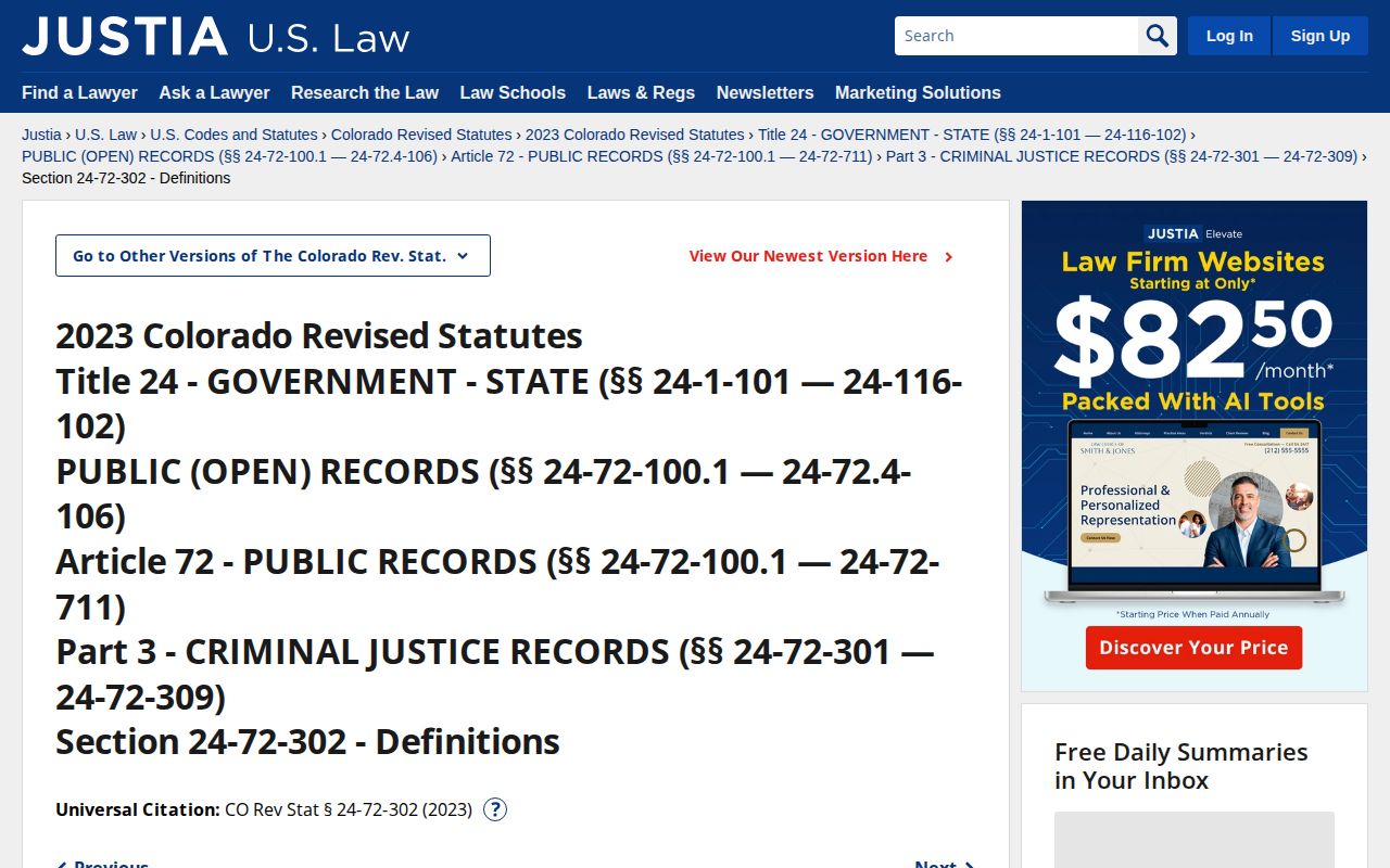 Hinsdale County released inmate mugshots Colorado criminal justice records definition